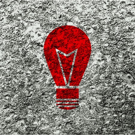 Light lamp icon symbol Flat modern web design with long shadow and space for your text. Vector illustrationのイラスト素材