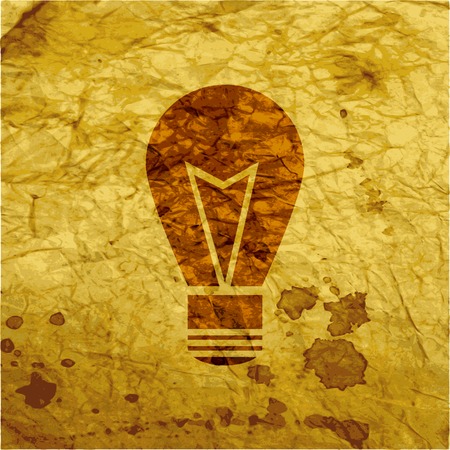 Light lamp icon symbol Flat modern web design with long shadow and space for your text. Vector illustrationのイラスト素材