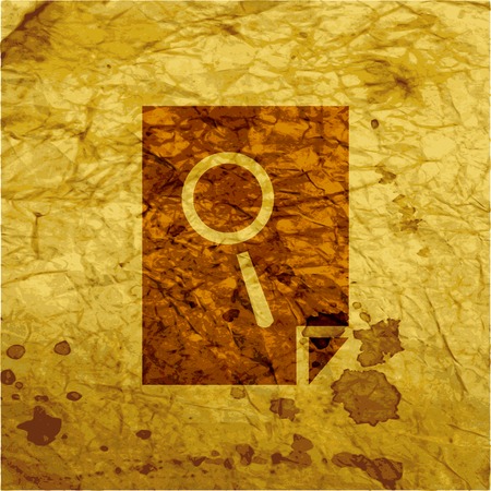 Search in file icon symbol Flat modern web design with long shadow and space for your text. Vector illustrationのイラスト素材