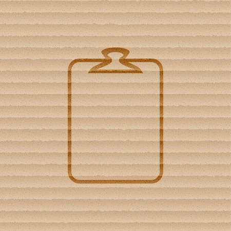 Paper clip icon symbol Flat modern web design with long shadow and space for your text. Vector illustrationのイラスト素材