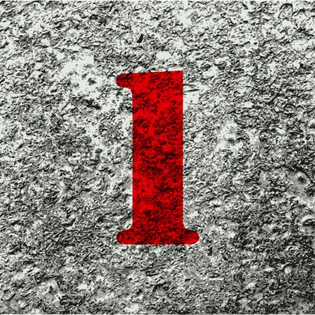 number one icon symbol Flat modern web design with long shadow and space for your text. Vector illustrationのイラスト素材