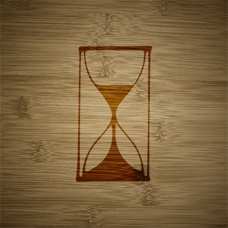Hourglass  icon symbol Flat modern web design with long shadow and space for your text. Vector illustrationのイラスト素材