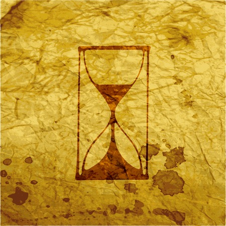 Hourglass  icon symbol Flat modern web design with long shadow and space for your text. Vector illustrationのイラスト素材