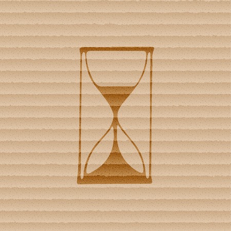 Hourglass  icon symbol Flat modern web design with long shadow and space for your text. Vector illustrationのイラスト素材