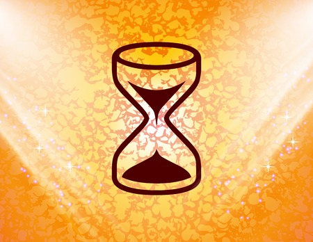 Hourglass  icon symbol Flat modern web design with long shadow and space for your text. Vector illustrationのイラスト素材