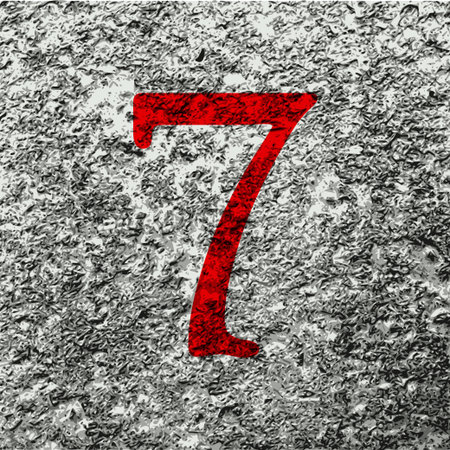 number seven icon symbol Flat modern web design with long shadow and space for your text. Vector...