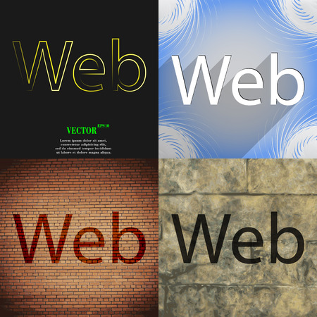 Web icon symbol Flat modern design. Vector illustrationのイラスト素材