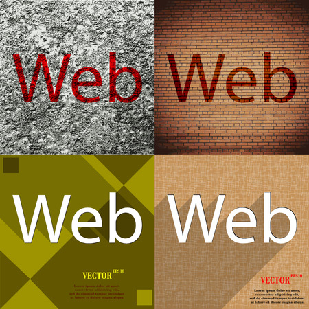 Web icon symbol Flat modern design. Vector illustrationのイラスト素材