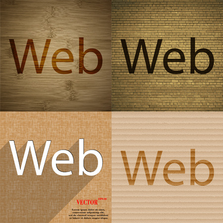 Web icon symbol Flat modern design. Vector illustrationのイラスト素材