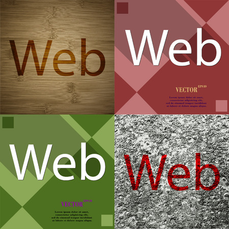 Web icon symbol Flat modern design. Vector illustrationのイラスト素材
