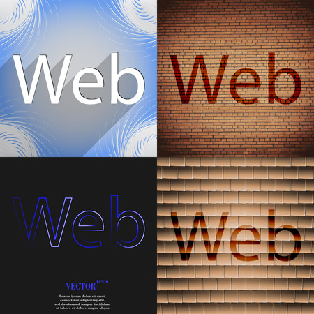 Web icon symbol Flat modern design. Vector illustrationのイラスト素材