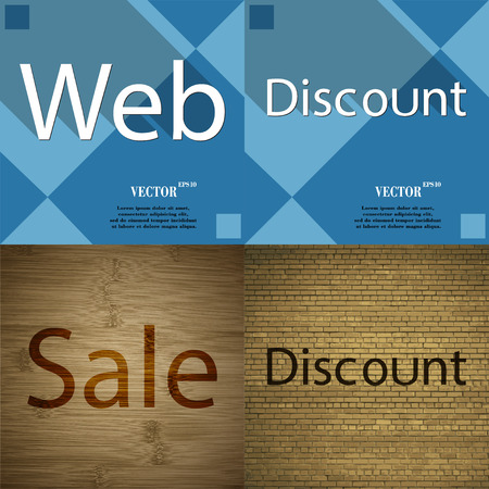 Set of the most popular web design icons on abstract background. Vector illustrationのイラスト素材