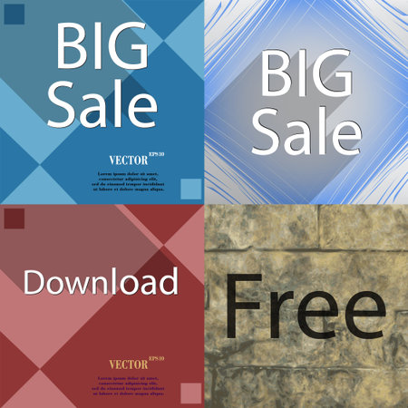 Set of the most popular web design icons on abstract background. Vector illustrationのイラスト素材