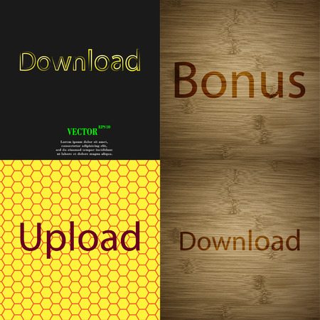 Set of the most popular web design icons on abstract background. Vector illustrationのイラスト素材