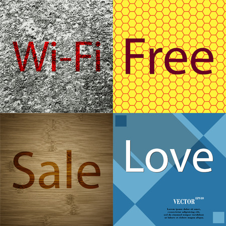 Set of the most popular web design icons on abstract background. Vector illustrationのイラスト素材