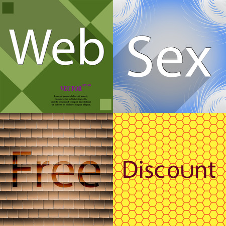 Set of the most popular web design icons on abstract background. Vector illustrationのイラスト素材