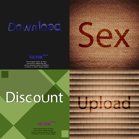 Set of the most popular web design icons on abstract background. Vector illustrationのイラスト素材