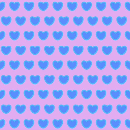 Valentines day.background with blue hearts.Seamless pattern. Vectorのイラスト素材