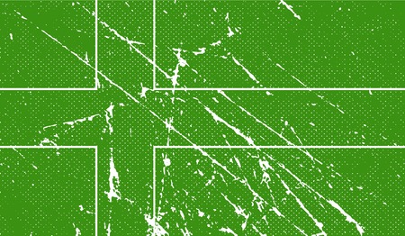 Flag of Ladonia with old texture. Vector illustrationのイラスト素材