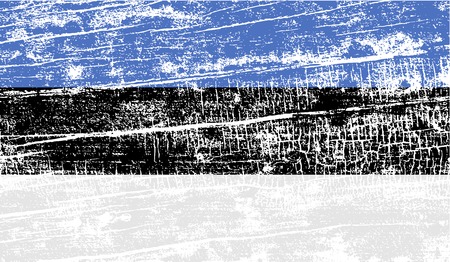 Flag of Estonia with old texture. Vector illustrationのイラスト素材
