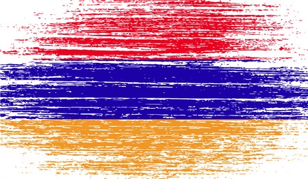 Flag of  with old texture. Vector illustrationのイラスト素材