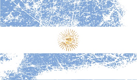 Flag of  with old texture. Vector illustrationのイラスト素材