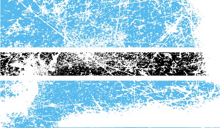 Flag of Botswana with old texture. Vector illustrationのイラスト素材
