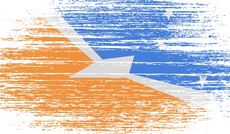 Flag of  with old texture. Vector illustrationのイラスト素材