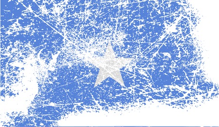 Flag of Somalia with old texture. Vector illustrationのイラスト素材