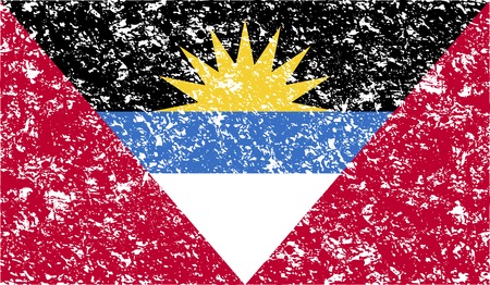 Flag of  with old texture. Vector illustrationのイラスト素材