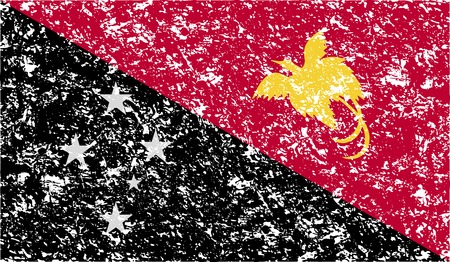 Flag of  with old texture. Vector illustrationのイラスト素材