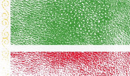 Flag of  with old texture. Vector illustrationのイラスト素材