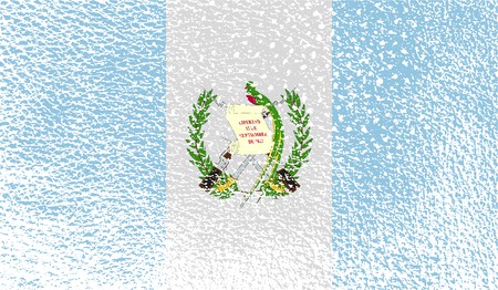 Flag of Guatemala with old texture. Vector illustrationのイラスト素材