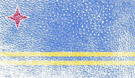 Flag of  with old texture. Vector illustrationのイラスト素材