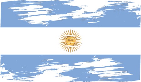 Flag of  with old texture. Vector illustrationのイラスト素材