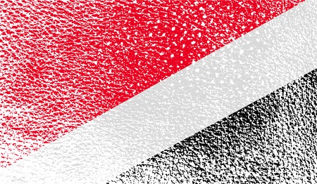 Flag of The Principality Sealand with old texture. Vector illustrationのイラスト素材