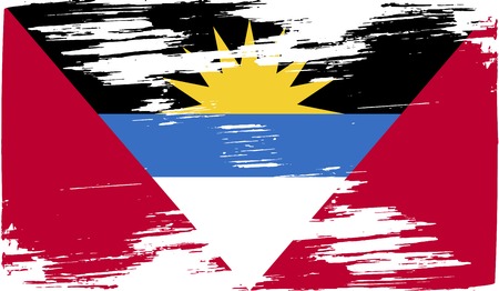 Flag of  with old texture. Vector illustrationのイラスト素材