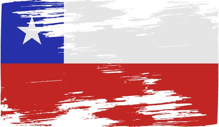 Flag of  with old texture. Vector illustrationのイラスト素材