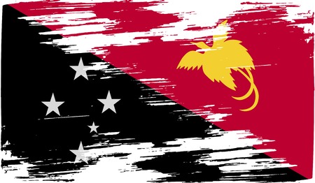 Flag of  with old texture. Vector illustrationのイラスト素材