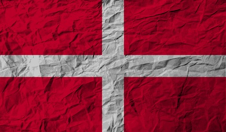 Flag of Military Order Malta with old texture. Vector illustrationのイラスト素材