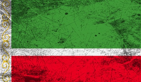 Flag of  with old texture. Vector illustrationのイラスト素材