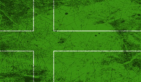 Flag of Ladonia with old texture. Vector illustrationのイラスト素材