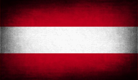 Flag of Austria with old texture. Vector illustrationのイラスト素材