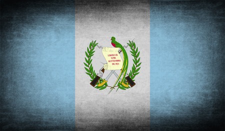 Flag of Guatemala with old texture. Vector illustrationのイラスト素材
