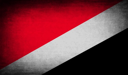 Flag of The Principality Sealand with old texture. Vector illustrationのイラスト素材