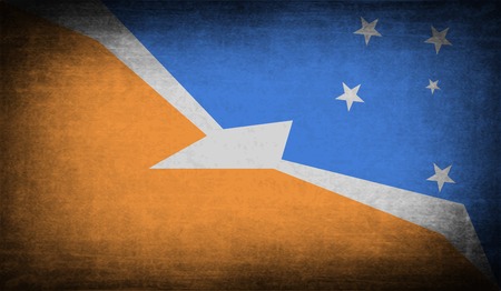 Flag of  with old texture. Vector illustrationのイラスト素材