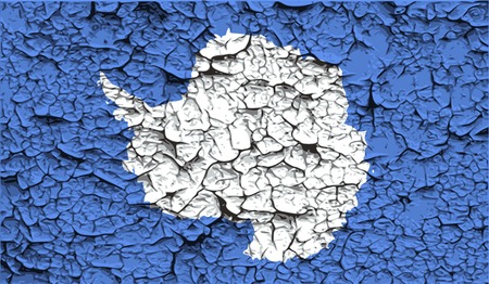 Flag of  with old texture. Vector illustrationのイラスト素材