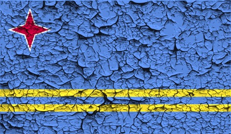 Flag of  with old texture. Vector illustrationのイラスト素材