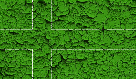 Flag of Ladonia with old texture. Vector illustrationのイラスト素材