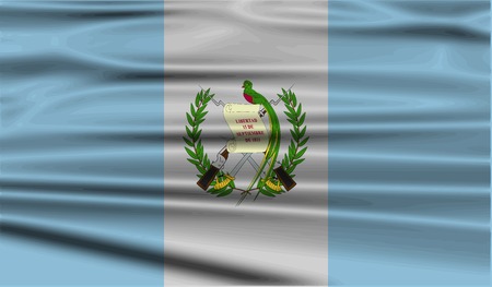 Flag of Guatemala with old texture. Vector illustrationのイラスト素材